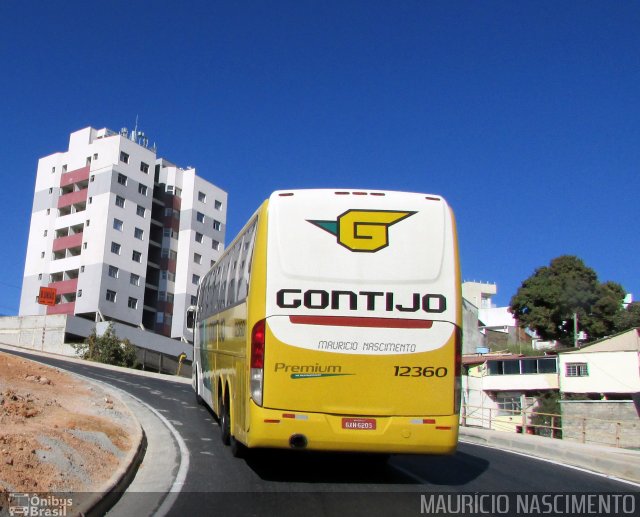 Empresa Gontijo de Transportes 12360 na cidade de Belo Horizonte, Minas Gerais, Brasil, por Maurício Nascimento. ID da foto: 4664480.