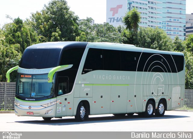 Viação Garcia 7867 na cidade de Curitiba, Paraná, Brasil, por Danilo Marcelo Silva. ID da foto: 4664609.