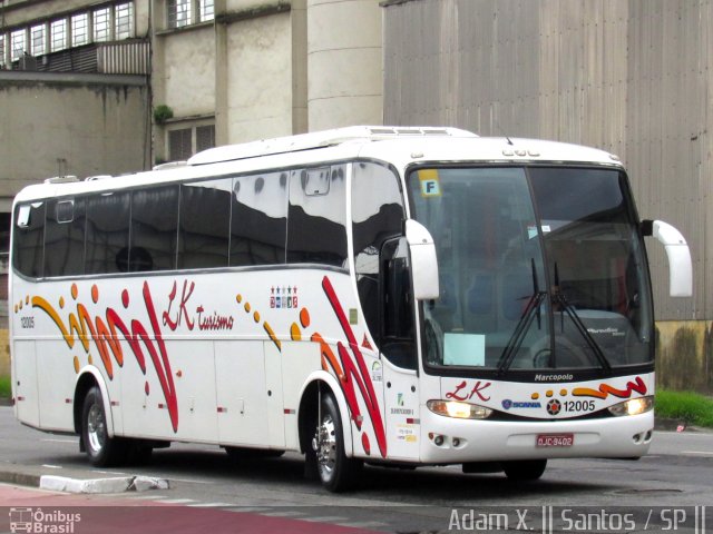 LK Transportadora Turística 12005 na cidade de Santos, São Paulo, Brasil, por Adam Xavier Rodrigues Lima. Número da foto: #4663990.