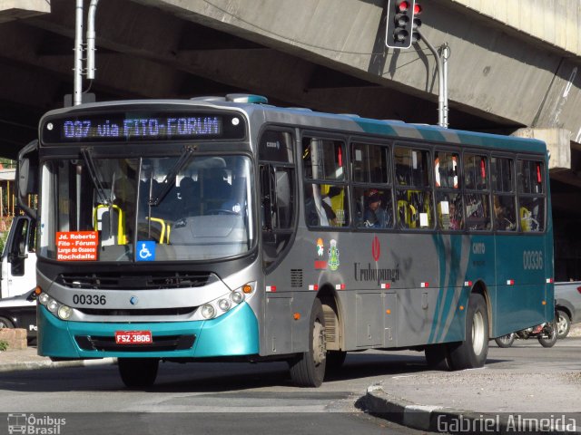 Auto Viação Urubupungá 00336 na cidade de Osasco, São Paulo, Brasil, por Gabriel Almeida. Número da foto: #4664876.