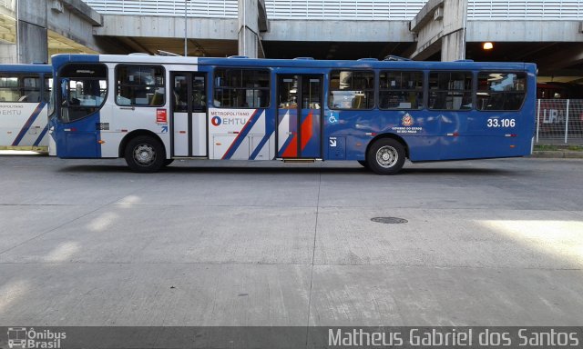 Auto Viação Ouro Verde 33.106 na cidade de Campinas, São Paulo, Brasil, por Matheus Gabriel dos Santos. ID da foto: 4664843.