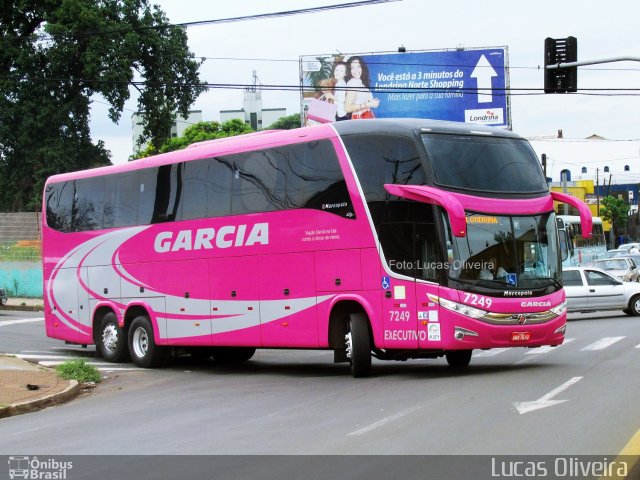 Viação Garcia 7249 na cidade de Londrina, Paraná, Brasil, por Lucas Oliveira . ID da foto: 4667270.