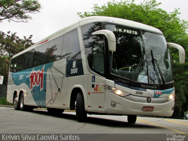 Auto Viação 1001 3000 na cidade de São Paulo, São Paulo, Brasil, por Kelvin Silva Caovila Santos. ID da foto: 4666765.