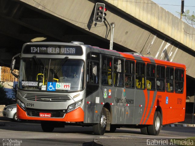 Viação Osasco 0791 na cidade de Osasco, São Paulo, Brasil, por Gabriel Almeida. Número da foto: #4667568.