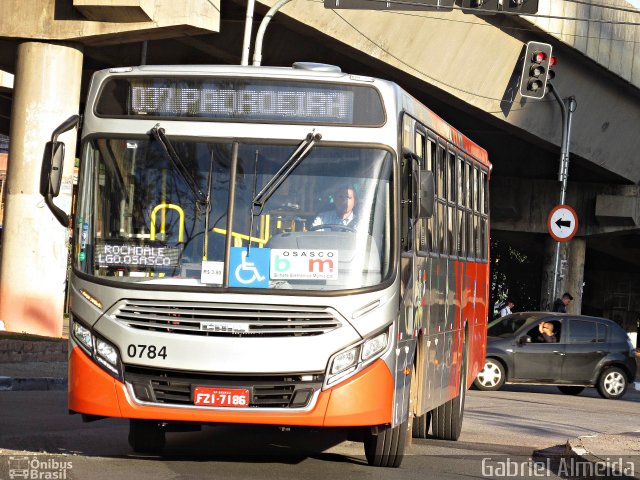 Viação Osasco 0784 na cidade de Osasco, São Paulo, Brasil, por Gabriel Almeida. Número da foto: #4667578.
