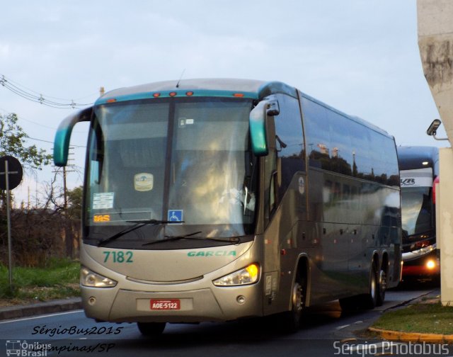 Viação Garcia 7182 na cidade de Campinas, São Paulo, Brasil, por Sérgio de Sousa Elias. ID da foto: 4667679.