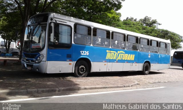 Viação Indaiatubana 1226 na cidade de Indaiatuba, São Paulo, Brasil, por Matheus Gabriel dos Santos. Número da foto: #4666668.