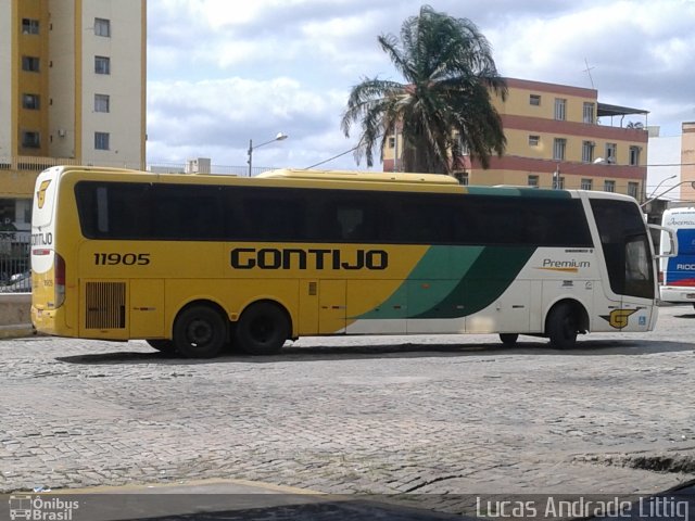 Empresa Gontijo de Transportes 11905 na cidade de Governador Valadares, Minas Gerais, Brasil, por Lucas Andrade Littig. ID da foto: 4667331.