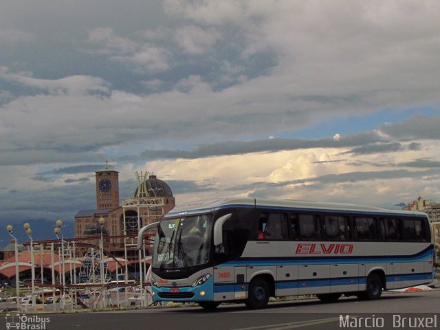 Empresa de Ônibus Vila Elvio 7400 na cidade de Aparecida, São Paulo, Brasil, por Marcio  Bruxel. ID da foto: 4667311.