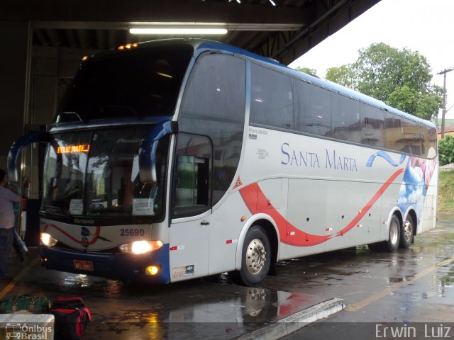 Expresso Santa Marta 25690 na cidade de Ribeirão Preto, São Paulo, Brasil, por Erwin  Luiz. Número da foto: #3963227.
