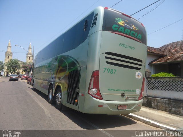 Viação Garcia 7987 na cidade de Castro, Paraná, Brasil, por Carlynhos Piske. ID da foto: 3963930.