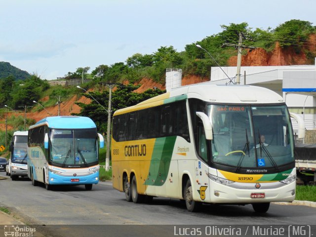 Empresa Gontijo de Transportes 18190 na cidade de Muriaé, Minas Gerais, Brasil, por Lucas Oliveira. ID da foto: 3963952.