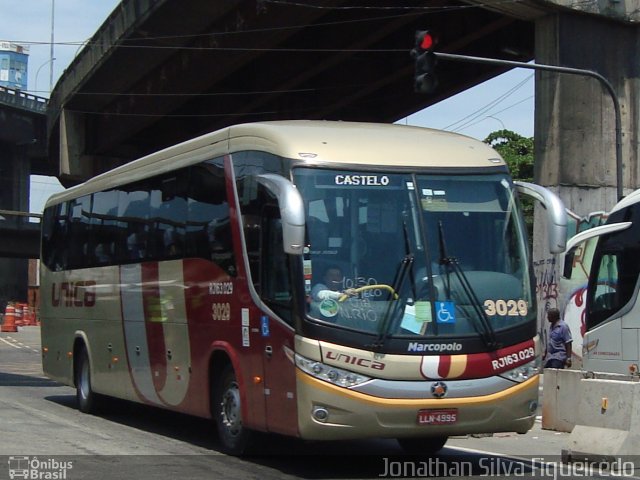 Transportes Única Petrópolis RJ 163.029 na cidade de Rio de Janeiro, Rio de Janeiro, Brasil, por Jonathan Silva Figueiredo. Número da foto: #3962227.