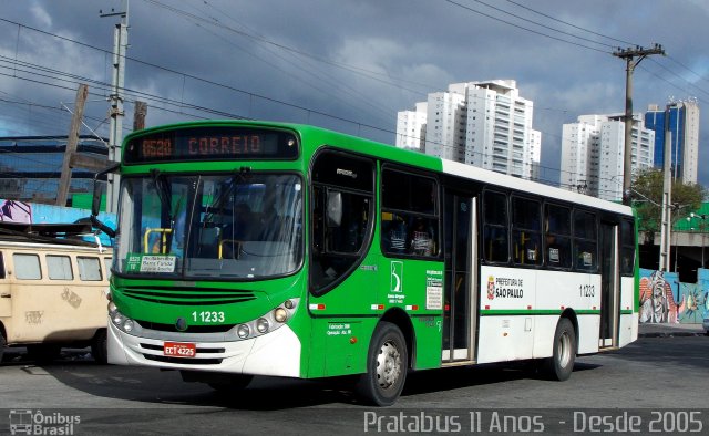 Viação Santa Brígida 1 1233 na cidade de São Paulo, São Paulo, Brasil, por Cristiano Soares da Silva. ID da foto: 3963274.