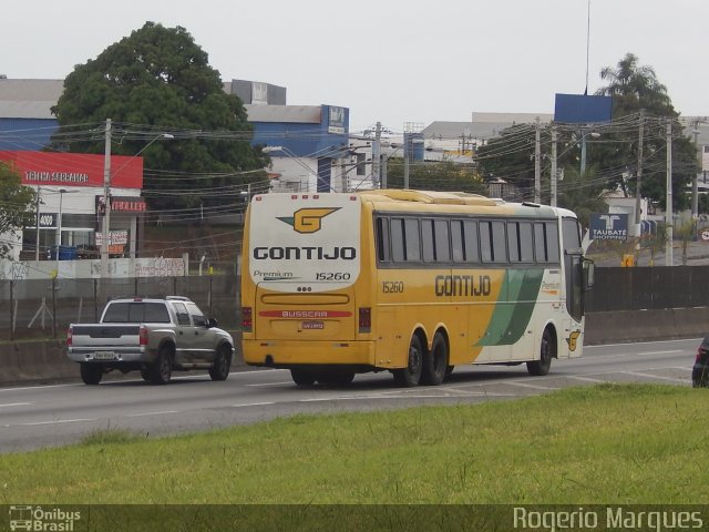 Empresa Gontijo de Transportes 15260 na cidade de Taubaté, São Paulo, Brasil, por Rogerio Marques. ID da foto: 3962856.