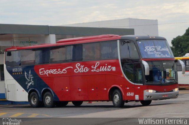 Expresso São Luiz 6840 na cidade de Goiânia, Goiás, Brasil, por Wallison Ferreira. ID da foto: 3964010.