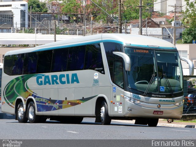 Viação Garcia 7886 na cidade de Ribeirão Preto, São Paulo, Brasil, por Fernando Reis. ID da foto: 3983591.