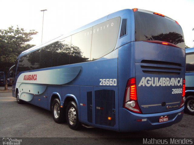 Viação Águia Branca 26660 na cidade de Vitória, Espírito Santo, Brasil, por Matheus Mendes. ID da foto: 3984519.