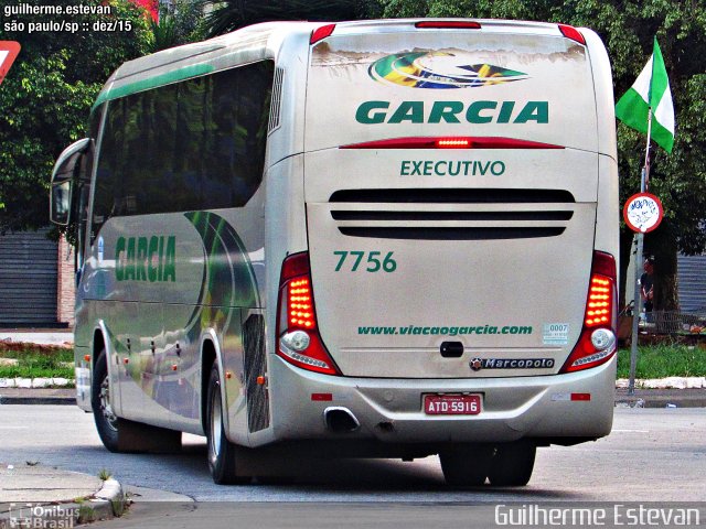 Viação Garcia 7756 na cidade de São Paulo, São Paulo, Brasil, por Guilherme Estevan. ID da foto: 3984985.