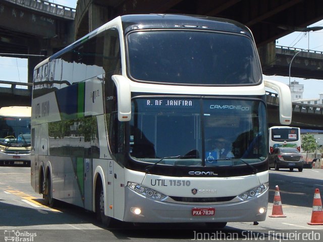 UTIL - União Transporte Interestadual de Luxo 11510 na cidade de Rio de Janeiro, Rio de Janeiro, Brasil, por Jonathan Silva Figueiredo. Número da foto: #3985757.
