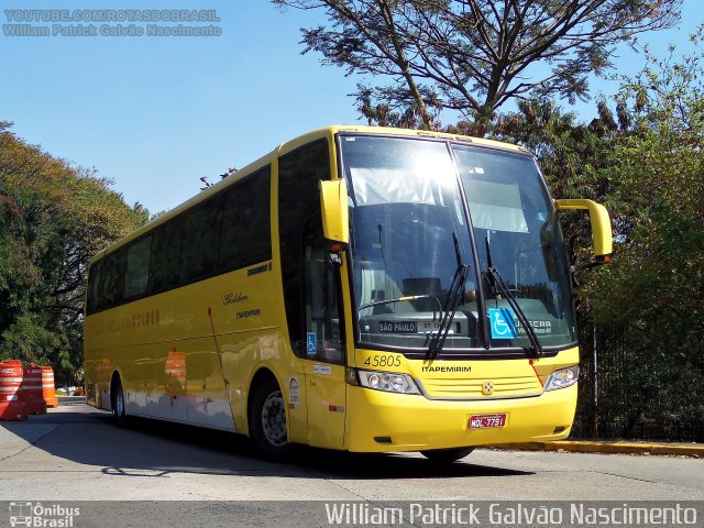 Viação Itapemirim 45805 na cidade de São Paulo, São Paulo, Brasil, por William Patrick Galvão Nascimento. ID da foto: 3983459.