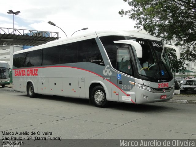 Viação Santa Cruz 213140 na cidade de São Paulo, São Paulo, Brasil, por Marco Aurélio de Oliveira. Número da foto: #3985728.