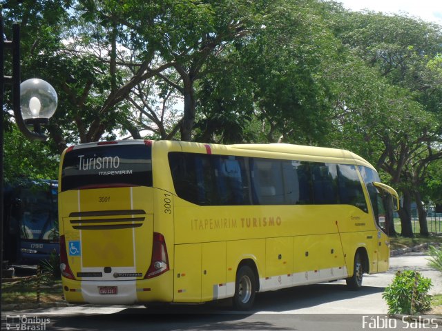 Viação Itapemirim 3001 na cidade de Vitória, Espírito Santo, Brasil, por Fábio Sales. Número da foto: #3983685.