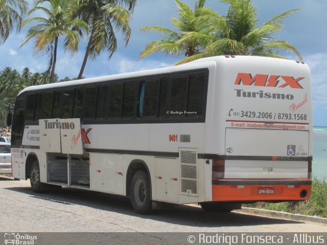 Mix Brasil Turismo 9401 na cidade de Japaratinga, Alagoas, Brasil, por Rodrigo Fonseca. ID da foto: 3983880.