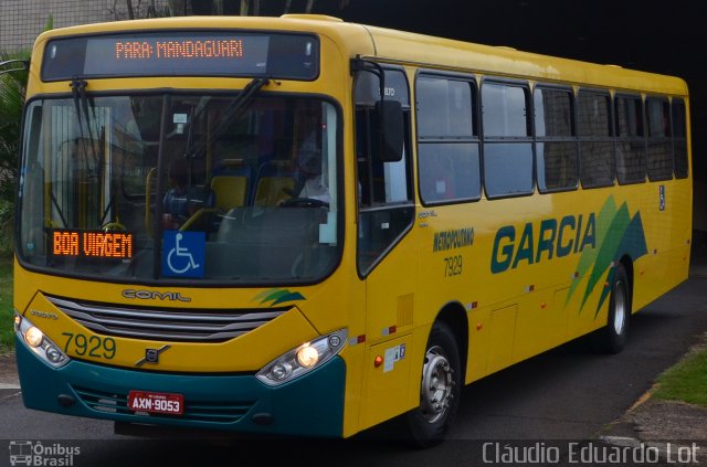 Viação Garcia 7929 na cidade de Apucarana, Paraná, Brasil, por Cláudio Eduardo Lot. Número da foto: #3985161.