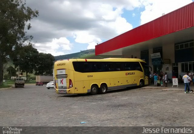 Kaissara - Viação Caiçara 15154 na cidade de Manhuaçu, Minas Gerais, Brasil, por Jessé Fernandes. ID da foto: 3984266.