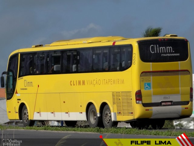 Viação Itapemirim 8863 na cidade de Cruz das Almas, Bahia, Brasil, por Filipe Lima. ID da foto: 3987512.