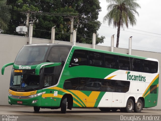 Tocantins Transportes e Turismo 3047 na cidade de Goiânia, Goiás, Brasil, por Douglas Andrez. ID da foto: 3987309.