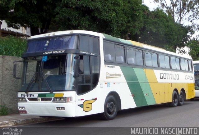 Empresa Gontijo de Transportes 15495 na cidade de Belo Horizonte, Minas Gerais, Brasil, por Maurício Nascimento. ID da foto: 3988750.