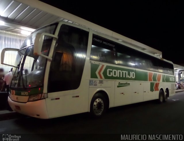 Empresa Gontijo de Transportes 11670 na cidade de Belo Horizonte, Minas Gerais, Brasil, por Maurício Nascimento. ID da foto: 3985971.