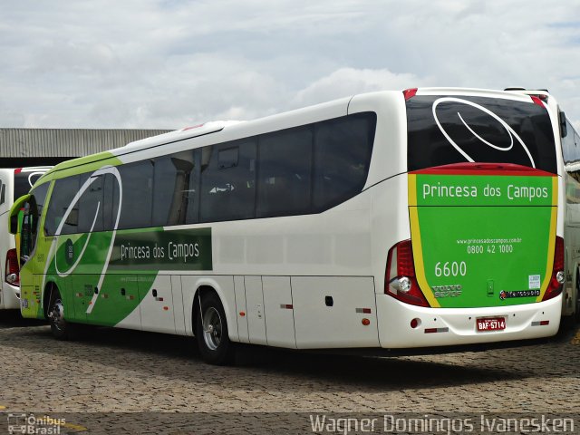 Expresso Princesa dos Campos 6600 na cidade de Ponta Grossa, Paraná, Brasil, por Wagner Domingos Ivanesken. ID da foto: 3986845.