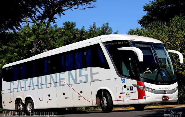 Auto Viação Catarinense 3367 na cidade de São Paulo, São Paulo, Brasil, por Matheus Henrique. Número da foto: #3987551.