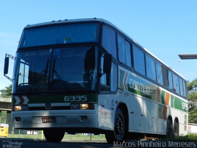 Empresa Gontijo de Transportes 6335 na cidade de Vitória, Espírito Santo, Brasil, por Marcos Pinnheiro Meneses. ID da foto: 3988087.