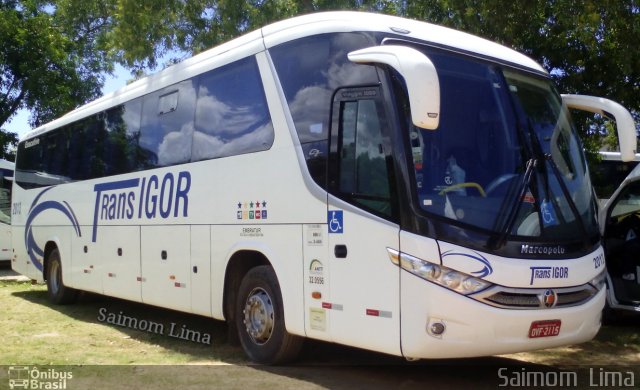 Trans Igor Transportes e Turismo 2013 na cidade de Vila Velha, Espírito Santo, Brasil, por Saimom  Lima. Número da foto: #3985958.