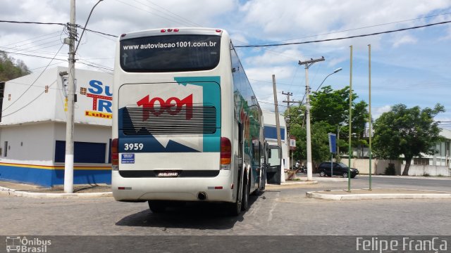 Auto Viação 1001 3959 na cidade de Santo Antônio de Pádua, Rio de Janeiro, Brasil, por Felipe França. Número da foto: #3986272.