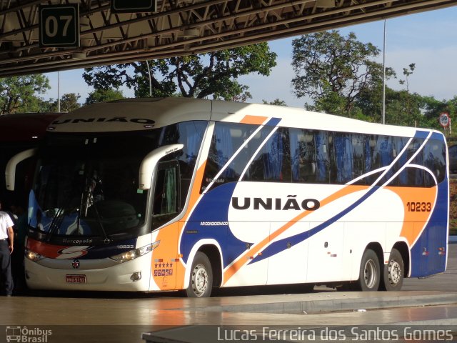 Expresso União 10233 na cidade de Brasília, Distrito Federal, Brasil, por Lucas Ferreira dos Santos Gomes. ID da foto: 3987466.