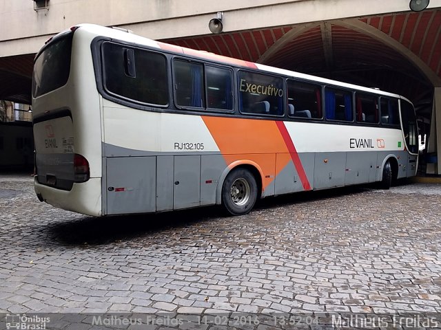 Evanil Transportes e Turismo RJ 132.105 na cidade de Barra Mansa, Rio de Janeiro, Brasil, por Matheus Freitas. ID da foto: 3987507.