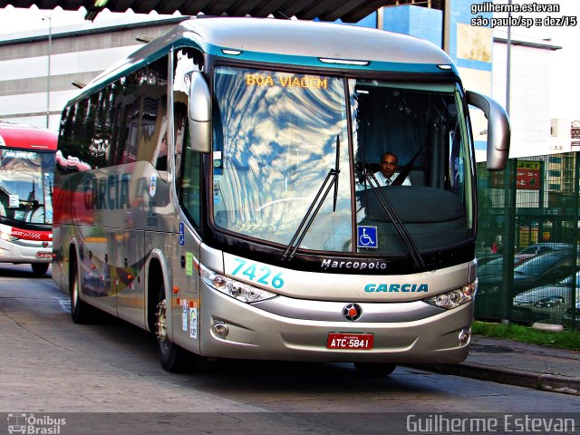 Viação Garcia 7426 na cidade de São Paulo, São Paulo, Brasil, por Guilherme Estevan. Número da foto: #3987834.