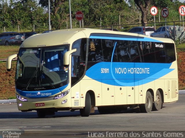 Viação Novo Horizonte 501911 na cidade de Brasília, Distrito Federal, Brasil, por Lucas Ferreira dos Santos Gomes. Número da foto: #3987620.