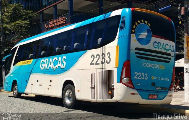 Viação Nossa Senhora das Graças 2233 na cidade de Nova Friburgo, Rio de Janeiro, Brasil, por Thiago Silva. Número da foto: #3988901.