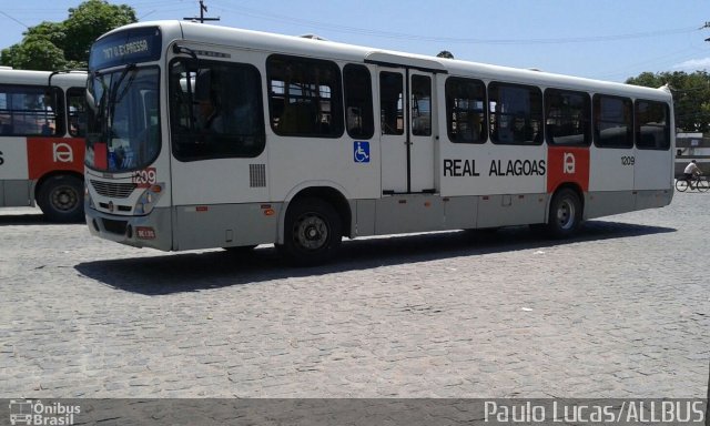 Real Alagoas de Viação 1209 na cidade de Maceió, Alagoas, Brasil, por Paulo Lucas. ID da foto: 3989827.