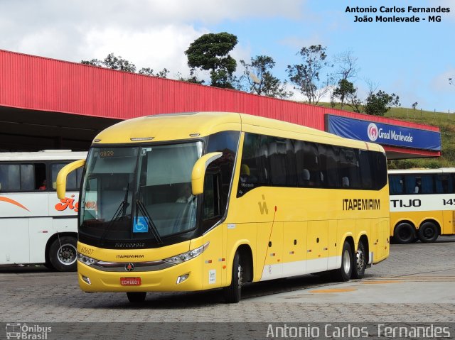 Viação Itapemirim 60607 na cidade de João Monlevade, Minas Gerais, Brasil, por Antonio Carlos Fernandes. Número da foto: #3989413.