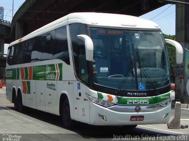 Cia. São Geraldo de Viação 21585 na cidade de Rio de Janeiro, Rio de Janeiro, Brasil, por Jonathan Silva Figueiredo. Número da foto: #3990158.