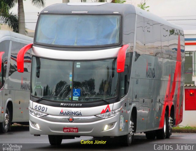 Expresso Maringá 6001 na cidade de Londrina, Paraná, Brasil, por Carlos Júnior. ID da foto: 3990620.