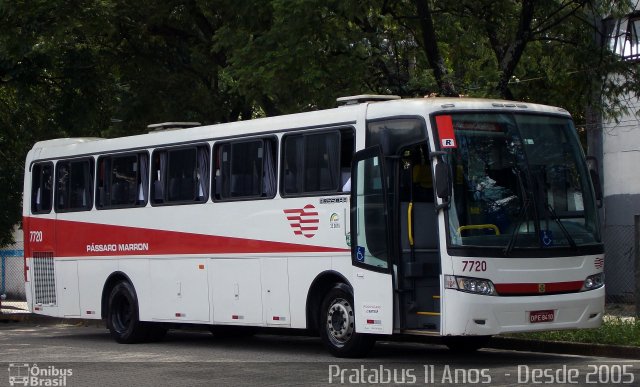 Empresa de Ônibus Pássaro Marron 7720 na cidade de São Paulo, São Paulo, Brasil, por Cristiano Soares da Silva. Número da foto: #3990149.