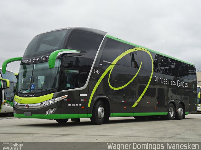 Expresso Princesa dos Campos 6613 na cidade de Curitiba, Paraná, Brasil, por Wagner Domingos Ivanesken. Número da foto: #3989439.